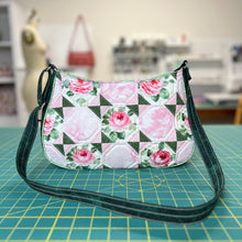 Load image into Gallery viewer, Patchwork Design Bags, Stitched Patchwork Bags; Quilted Shoulder Bags; Cotton bags; designer&#39;s bag; one of a kind bag; handmade bags
