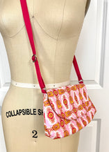 Load image into Gallery viewer, Crossbody Bags - Pink flowers