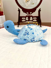 Load image into Gallery viewer, pincushion; cute pincushion; animal pincushion; DIY pincushion; Turtle pincushion, Pins, Walnut crust pincushion, sewing pins