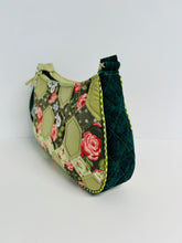 Load image into Gallery viewer, Hexagon Patchwork Shoulder Bag - green blossom