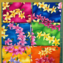 Load image into Gallery viewer, Handmade Hawaiian Bifold Fabric Wallet with 12 Card Slots - Blue