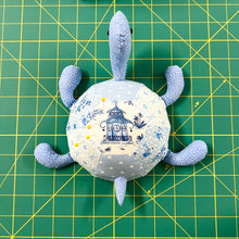 Load image into Gallery viewer, pincushion; cute pincushion; animal pincushion; DIY pincushion; Turtle pincushion, Pins, Walnut crust pincushion, sewing pins