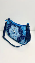 Load image into Gallery viewer, Patchwork Shoulder Bag, Hexagon Patchwork bag -blue