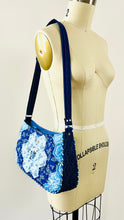 Load image into Gallery viewer, Patchwork Shoulder Bag, Hexagon Patchwork bag -blue