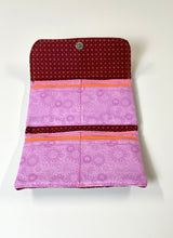 Load image into Gallery viewer, Handmade Hawaiian Bifold Fabric Wallet with 12 Card Slots - Red