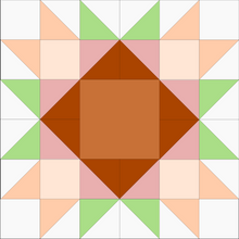 Load image into Gallery viewer, Table Topper Quilt Block Sewing Pattern - 2 sizes