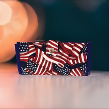 Load image into Gallery viewer, Checkbook cover - Patriots blue