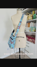 Load and play video in Gallery viewer, lightweight bag,
bag for women,
Messenger bag; 
Crossbody bag;
Messenger style crossbody bag;
Quilted Cotton crossbody messenger bag
Women's crossbody messenger bag
Urban messenger bag
Eco-friendly messenger bag
Crossbody bag for traveler bag
Adjustable strap messenger bag
Stylish crossbody bag
