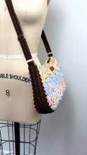 Load and play video in Gallery viewer, Hexagon Patchwork Shoulder Bag