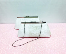 Load image into Gallery viewer, Clutch; evening clutches for weddings; wedding clutch; wedding clutch bag; purse. silk purses;  lace purse