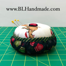 Load image into Gallery viewer, Pincushion With Container - Christmas dog