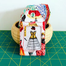 Load image into Gallery viewer, DIY luggage tag Fabric luggage tag tutorial Personalized luggage tag Sewing luggage tag Handmade luggage tag Travel name tag Fabric luggage tag ideas Easy luggage tag sewing Unique luggage tag designs Homemade luggage tag Creative luggage tag Fabric name tag Personalized fabric name tag DIY fabric name tag Handmade fabric name tag Name tag sewing tutorial Fabric name badge Fabric name tag design