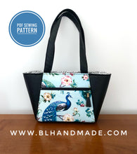 Load image into Gallery viewer, Peacock Tote Bag Sewing Pattern- Two sizes