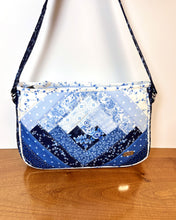 Load image into Gallery viewer, Patchwork and Log Cabin Bag Template; PDF Quilted Handbag Tutorial; Contemporary Patchwork Bag Pattern; Log Cabin Quilted Shoulder Bag DIY; PDF Downloadable Patchwork Purse Instructions; Patchwork Log Cabin Style Handbag; Quilting and Sewing PDF Pattern; Log Cabin Patchwork Bag Craft Kit; Patchwork Bag Making Guide PDF; Log Cabin Quilted Tote Bag Sewing Tutorial;