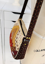 Load image into Gallery viewer, Patchwork and Log Cabin Bag Template; PDF Quilted Handbag Tutorial; Contemporary Patchwork Bag Pattern; Log Cabin Quilted Shoulder Bag DIY; PDF Downloadable Patchwork Purse Instructions; Patchwork Log Cabin Style Handbag; Quilting and Sewing PDF Pattern; Log Cabin Patchwork Bag Craft Kit; Patchwork Bag Making Guide PDF; Log Cabin Quilted Tote Bag Sewing Tutorial;