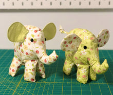 Load image into Gallery viewer, Animal sewing pattern. Elephant PDF pattern; Stuffed elephant sewing pattern; DIY stuffed animal sewing pattern; huggable stuffed elephant; gift for baby shower; DIY toys