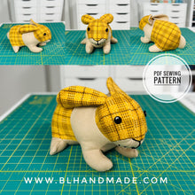 Load image into Gallery viewer, Stuffed Bunny Rabbit PDF Sewing Pattern; toy pattern; bunny pattern; diy toys; animal sewing patterns