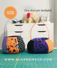 Load image into Gallery viewer, Halloween Bag Sewing Pattern; Trick-or-treat bag pattern; Candy Bag Pattern