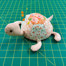 Load image into Gallery viewer, Turtle Patchwork Pincushion Sewing Pattern for instant download