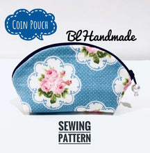 Load image into Gallery viewer, Wallet sewing pattern; wallet pattern;  free sewing pattern; coin purse sewing pattern; diy fabric wallet tutorial;  easy wallet sewing pattern
