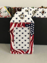 Load image into Gallery viewer, Fabric luggage tags; tags; ID tag; luggage tags, name tags
