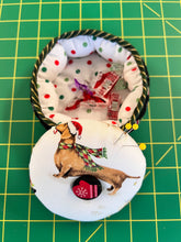 Load image into Gallery viewer, Pincushion With Container - Christmas dog