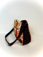 Load image into Gallery viewer, Patchwork Shoulder Bag, Hexagon Patchwork bag
