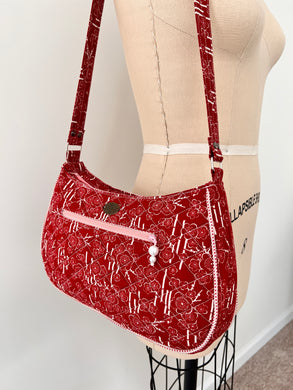 crescent bags; crescent handbag; Patchwork bags; patchwork handbag; baggu medium crescent bag; crescent shoulder bag; uniqlo crescent bag; red baggu crescent bag; small crescent bag