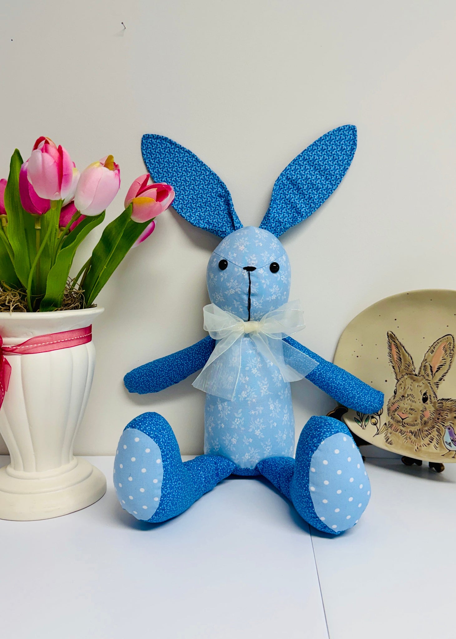 Paper Patterns For Stuffed Rabbit Stuffed Bunny Rabbit PDF Sewing Pattern; toy pattern; bunny pattern ...