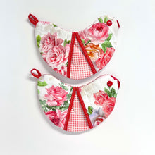 Load image into Gallery viewer, Pick any Pair of Bird-shaped Potholders/Oven Mitts - Flowers
