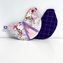 Load image into Gallery viewer, Pick any Pair of Bird-shaped Potholders/Oven Mitts - Purple Love
