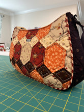 Load image into Gallery viewer, Patchwork Shoulder Bag, Hexagon Patchwork bag

