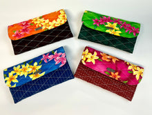 Load image into Gallery viewer, Hawaiian Style Bifold Fabric Wallets - with 12 card slots
