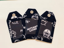 Load image into Gallery viewer, Pick any luggage tags; Fabric tags; ID tag; name tags - football
