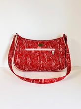 Load image into Gallery viewer, Japanese Quilted Crescent Shoulder Bag - Blossom
