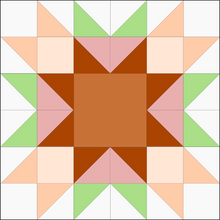 Load image into Gallery viewer, Table Topper Quilt Block Sewing Pattern - 2 sizes
