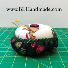 Load image into Gallery viewer, Pincushion With Container - Christmas dog
