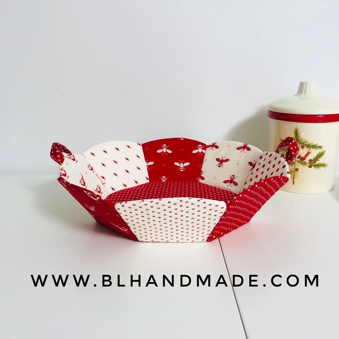 激安ブランド Octagon sewing basket Fabric Pattern; Sewing PDF Basket アクセサリー