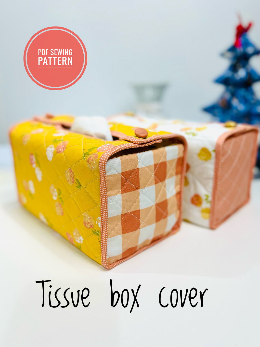 Tissue box cover sewing pattern
