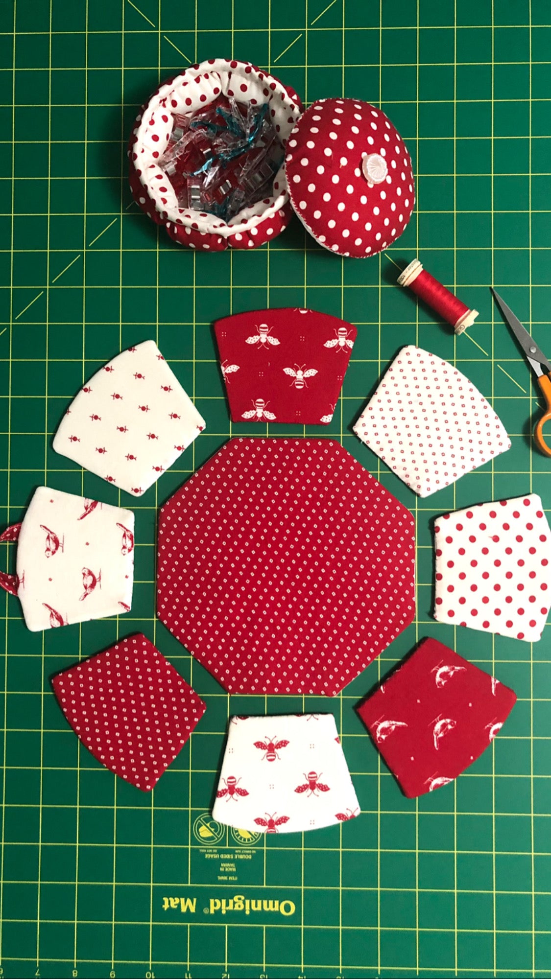 超特価激安 Octagon Basket PDF Sewing Pattern; Fabric basket sewing アクセサリー