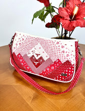 Load image into Gallery viewer, Patchwork Red Quilt Handmade Bag
