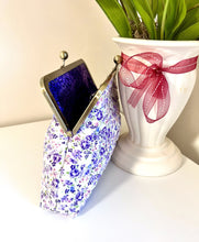 Load image into Gallery viewer, Clutch; evening clutches for weddings; wedding clutch; wedding clutch bag; purse. silk purse
