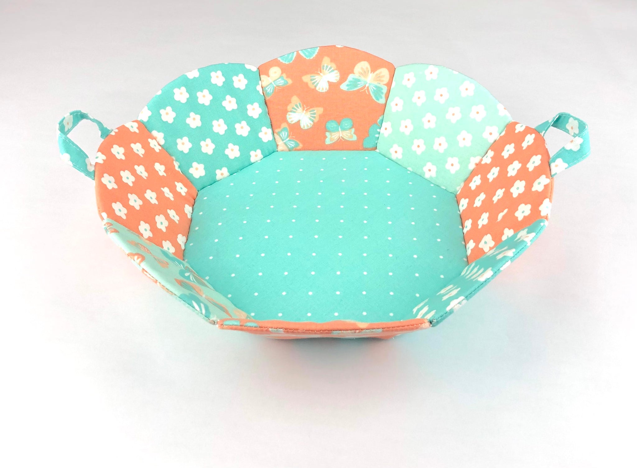 Octagon Basket PDF Sewing Pattern; Fabric basket sewing