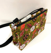 Load image into Gallery viewer, Cotton Crossbody Bags ; Double Zipper shoulder bags

