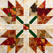 Load image into Gallery viewer, Autumn Leaf Quilt Block Sewing Pattern
