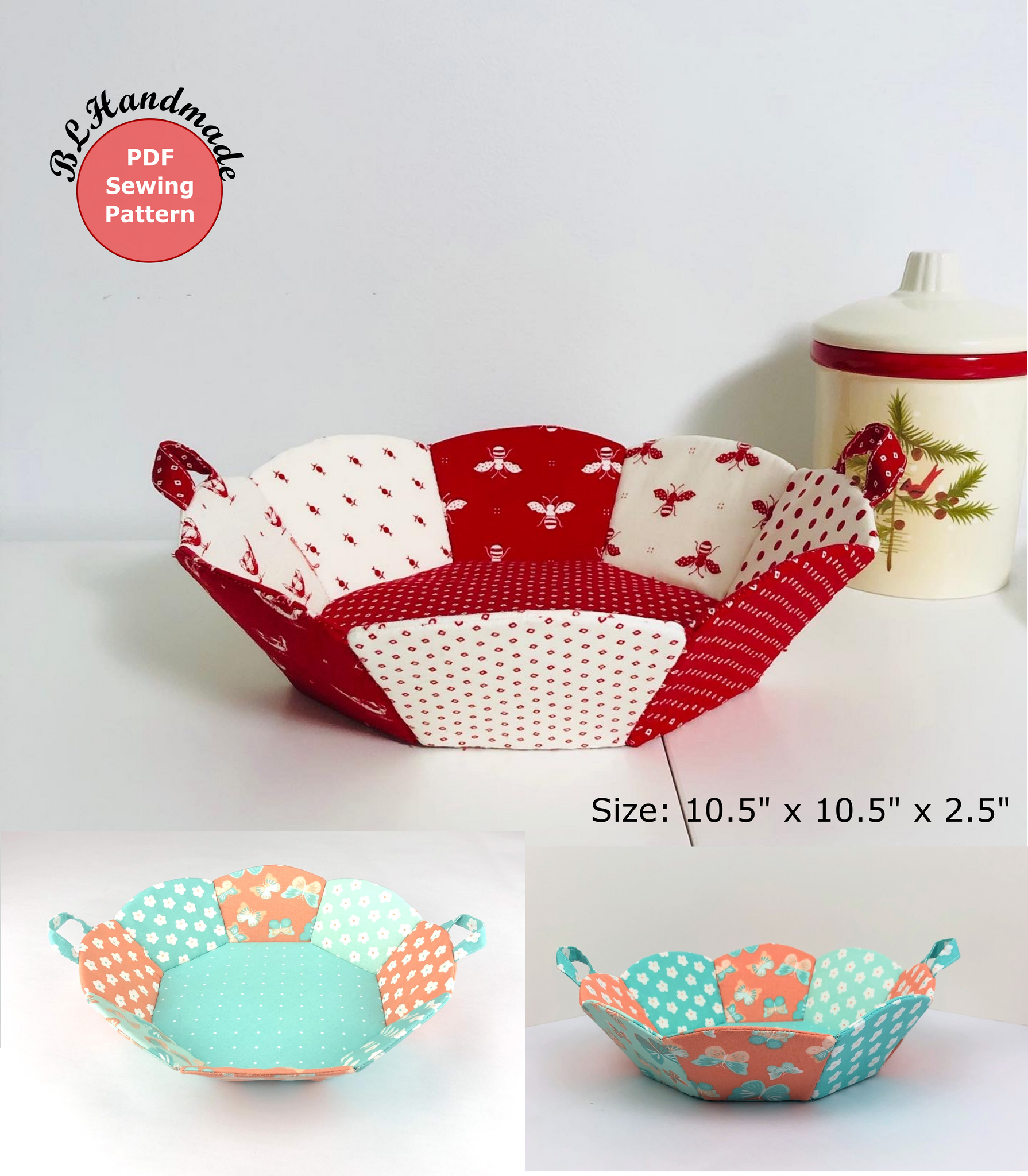 10+ Fabric Basket Sewing Pattern Octagon Basket PDF Sewing Pattern; Fabric basket sewing pattern – BL