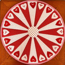 Load image into Gallery viewer, Quilt table topper, table topper, table top quilt, handmade table top cover. 
