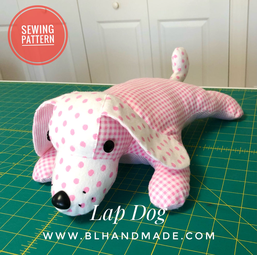 Stuffed Lap Dog Sewing Pattern